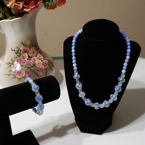 Handmade necklace and bracelet set